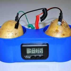 Potato Clock #2 - Cu/Zn Batterie